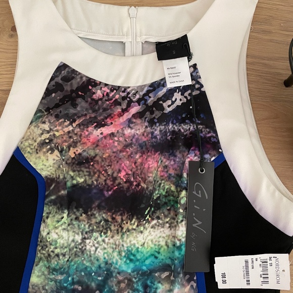 NWT - G.I.N. Color Block Sheath Dress - Picture 3 of 4